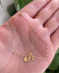 Gourmette lettre en Or18k